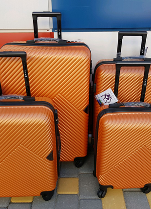 Валіза міні фірми fly luggage 2702 xs orange15 фото