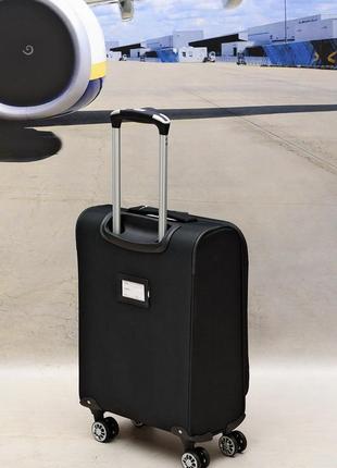 Легкий тканинний валізу 100% ручна поклажа airtex 6522,оригінал6 фото