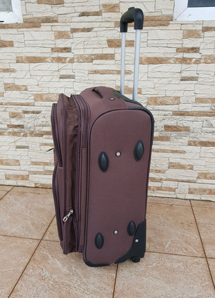 Дорожня тканинна валіза на 4 колесах suitcase 016. ручна поклажа5 фото