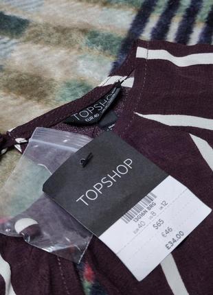 Брендовая блуза topshop румыния вискоза этикетка5 фото