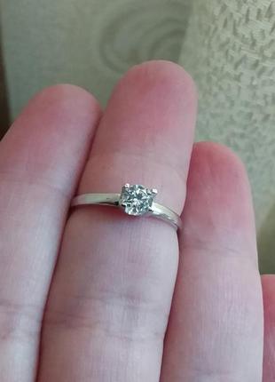 Кольцо, серебро, р.17