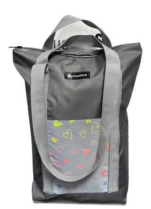 Женская сумка шопер со световозвращающими карманами svitashka
