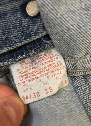 Мужские джинсы штаны vintage levi’s 501 size 34/30 оригинал9 фото