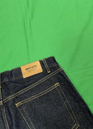 Sweetsktbs raw indigo denim jeans плотні джинси індіго сирий денім jeans скейт sk8 selvedge6 фото