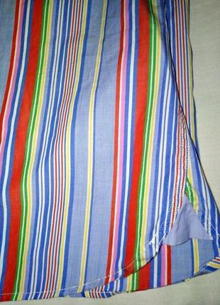 Стильная рубашка в разноцветную полоску hackett london made in portugal, молниеносная отправка6 фото