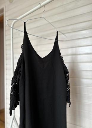 Чорна сукня коктейльна4 фото