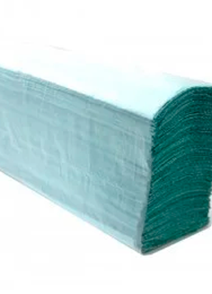 Паперовий рушник v 160 аркушів зелений щільний