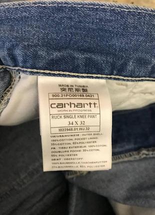 Мужские джинсы штаны сarhartt size 34/32 оригинал8 фото