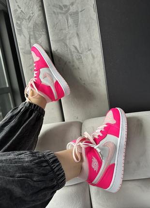 Nike air jordan 1 retro high pink7 фото