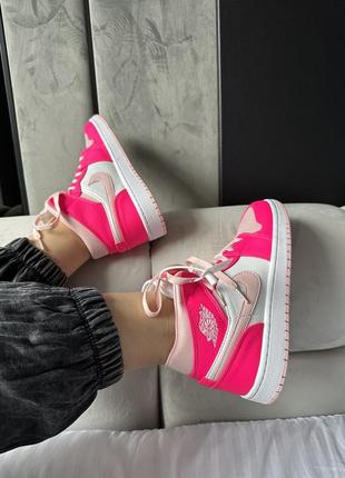 Nike air jordan 1 retro high pink8 фото