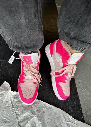 Nike air jordan 1 retro high pink3 фото