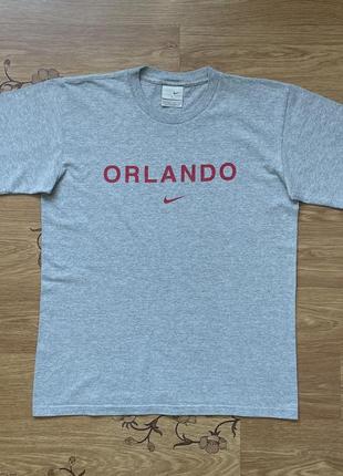 Винтажная футболка nike red orlando