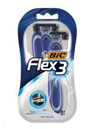 Станок для гоління bic 3 flex comfort (3 шт.)1 фото