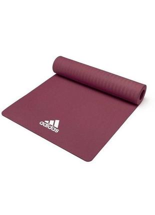 Килимок для йоги adidas yoga mat червоний уні 176 х 61 х 0,8 см adyg-10100mr2 фото