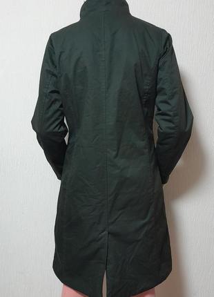 Бомбезное демисезонное пальто болотного цвета elvine dupont comfortmax classic6 фото