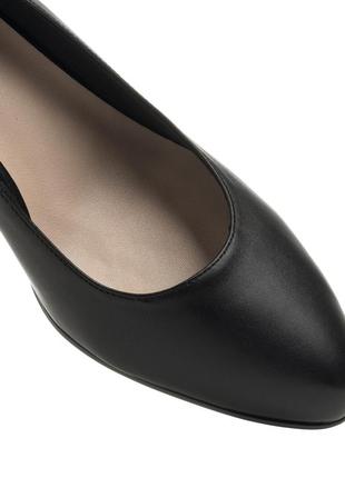 Туфли женские черные кожаные класические 2381т6 фото