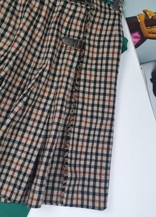 Шерстяная юбка винтаж шотландия3 фото
