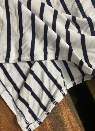 Женская удлиненная полосатая футболка george (джордж мрр идеал оригинал черно-белая)7 фото