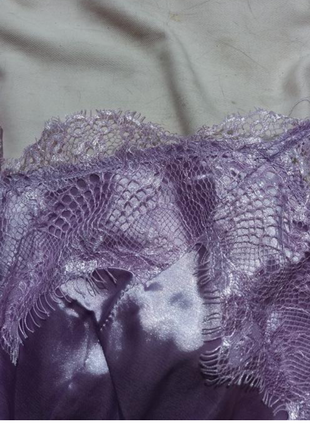 Фіолетове боді в стилі білизни, сатинова блузка з мереживом, атласне боді мереживо, легка майка в стилі білизни5 фото