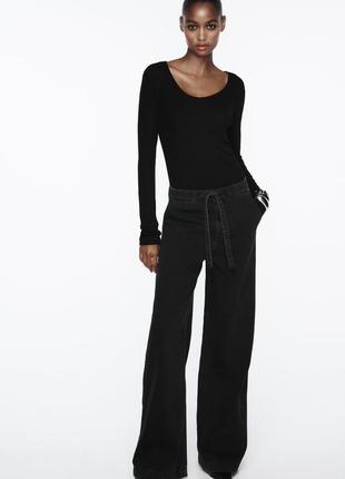 Широкие джинсы wide leg zara, s, оригинал