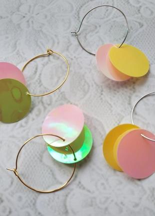 Яркие серьги