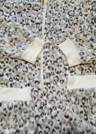 Плюшевая,леопардовая пижама,кигуми для девочки 12-13 лет2 фото
