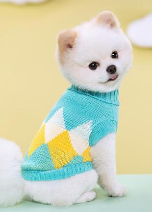 Вязаный свитер для маленьких собак, щенков, кошек1 фото