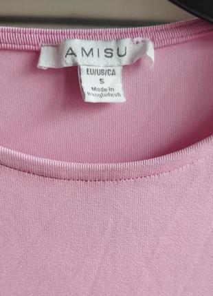 Мега стильна рожева футболочка amisu4 фото