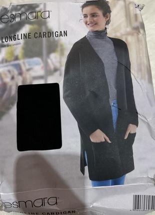 Кардиган трикотажный с карманами, м 40 42 euro, esmara, черный4 фото