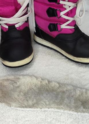Супер-теплі зимові шкіряні чоботи з натуральним хутром. польща!6 фото