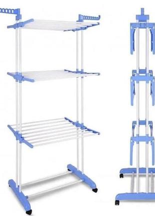 ‘’многоярусная сушилка для белья, вещей, одежды garment rack1 фото