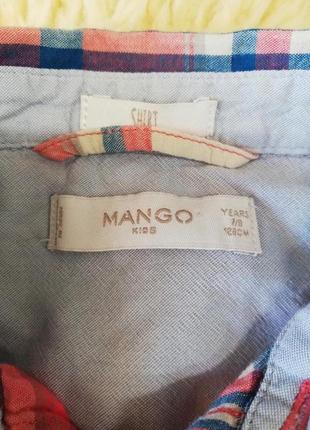 Сорочка mango на 7-8 років