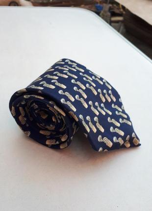 Брендова краватка saint laurent краватка вінтажна принт кактуси шовкова шовк шовк2 фото
