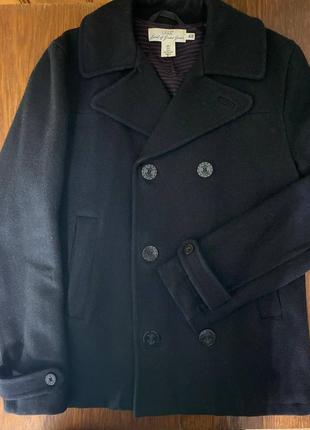 H&m пальто чоловіче s/m колекція весна-осінь (напівпальто, бурштат)