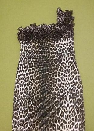 Платье анималистичный принт леопард