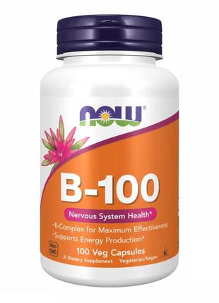 Вітаміни групи b now foods vit b-100 100 веган