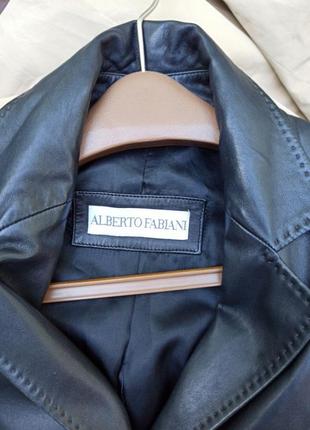 Alberto fabiani винтаж куртка пиджак кожа3 фото