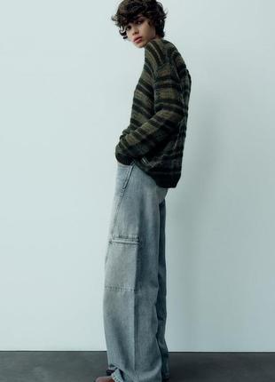 Широкие длинные джинсы wide leg zara, 42р, оригинал4 фото