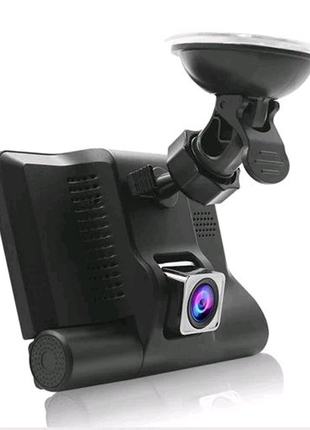 Автомобільний відеореєстратор на 3 камери c9, lcd 4", wdr, 1080p4 фото