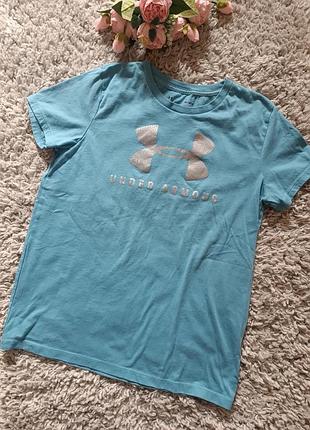 Футболка блакитна  under armour 🩵