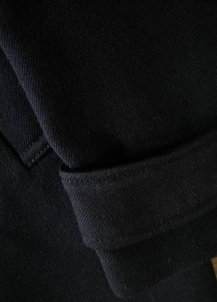 Пальто мужcкое h&m m коллекция весна-осень (темно-синее)3 фото