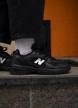 Кроссовки мужские черные new balance 530 41 42 43 44 452 фото