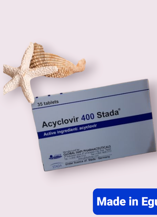 Acyclovir ацикловір 400 мг противірусне герпес лишай 35таб єгипет