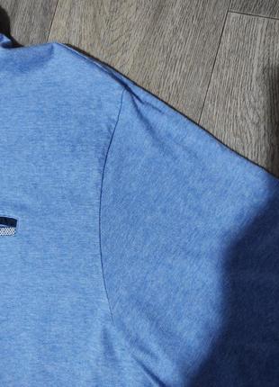 Мужская футболка / black label / поло / синяя коттоновая футболка / мужская одежда / чоловічий одяг /3 фото
