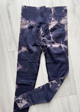 Лосины пуш-ап тай-дай мраморные