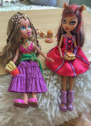 Набір мініатюрної їжі для ляльок барбі barbie bratz lol аксесуари