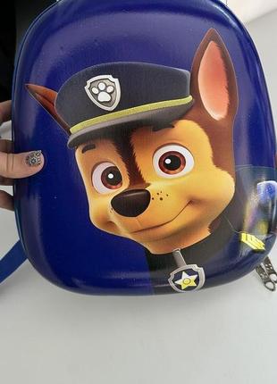 Дитячий ортопедичний рюкзак "щенячий патруль" paw patrol гончик із твердим корпусом9 фото