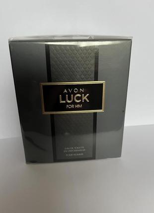 Туалетна вода avon luck для нього, 75мл.1 фото