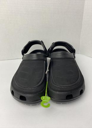 Крокс віста клог чорні crocs yukon vista black2 фото