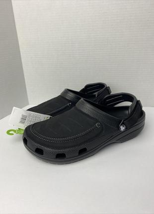 Крокс веста клог черные crocs yukon vista black4 фото